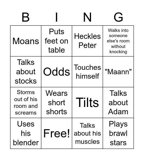 Kanav Bingo Card