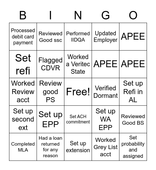 EPP TRAINED Bingo Card