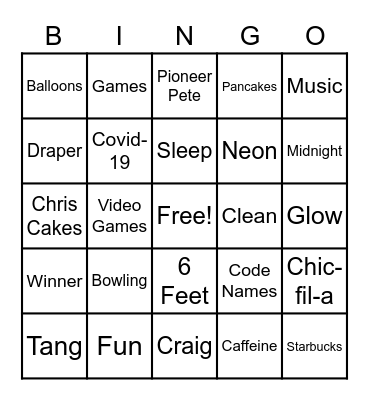 Midnight Bash Bingo!! Bingo Card