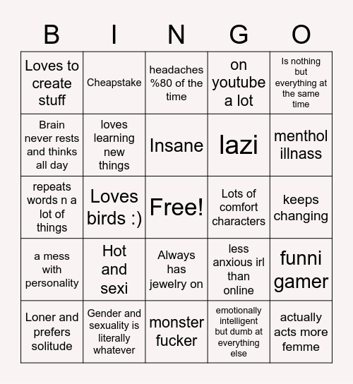 Ren's culture Bingo Card