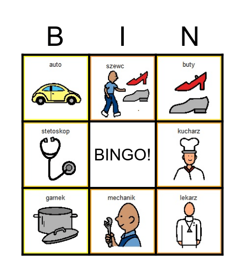 zawody Bingo Card