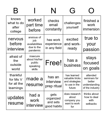 EVENTMG BINGO Card