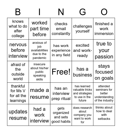 EVENTMG BINGO Card