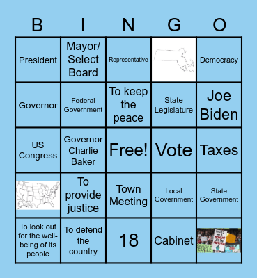 Government Bingo Card