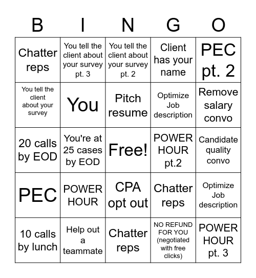 4/9 Bingo Card