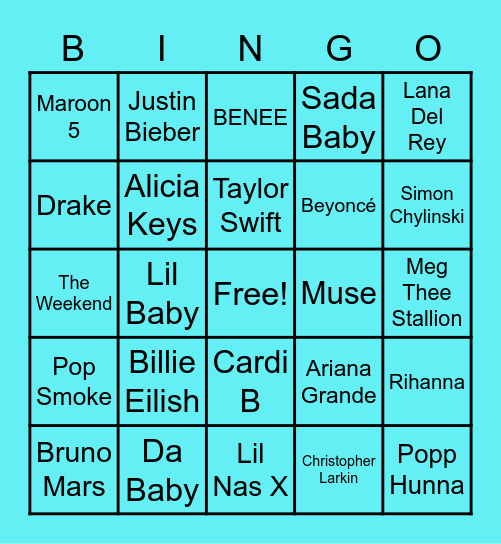 Team Nassau Bingo Card