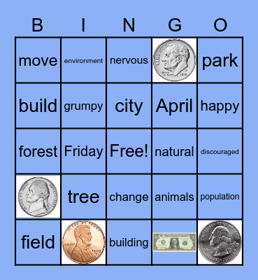 APRIL Bingo Card