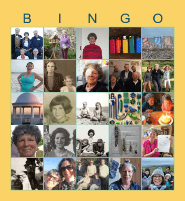 Penny's 80th birthday Bingo Card