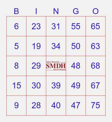 Salem Memorial District Hospital Bingo Card