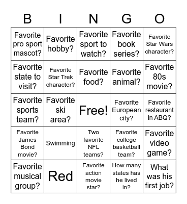 C3 Bingo Card