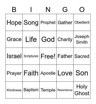 Conference Bingo Card