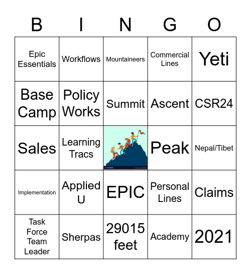 EPIC BINGO Card