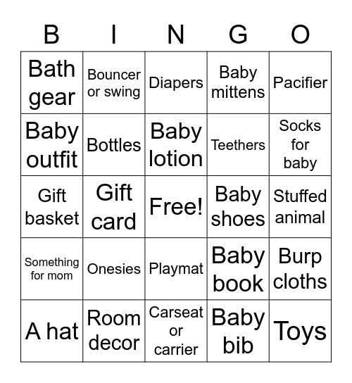 🍼Its A Boy!🍼 Bingo Card