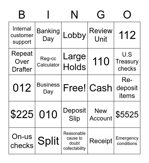 REG-CC Bingo Card