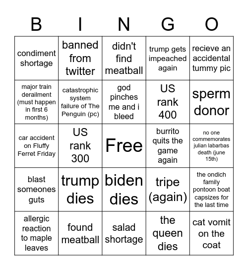 michael 2021 Bingo Card