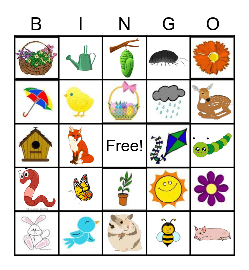 Spring-O Bingo! Bingo Card