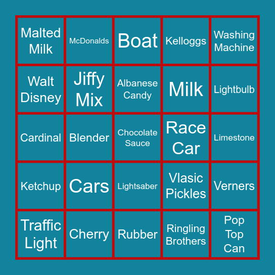 Great Lakes Bingo! Bingo Card