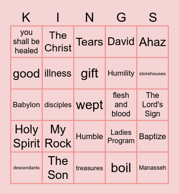 SU Ladies Day BINGO! Bingo Card