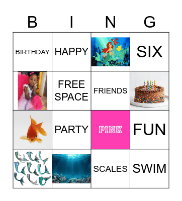 MELODY'S OCEAN BINGO! Bingo Card