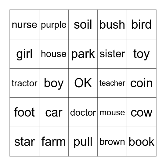 Bingo Card