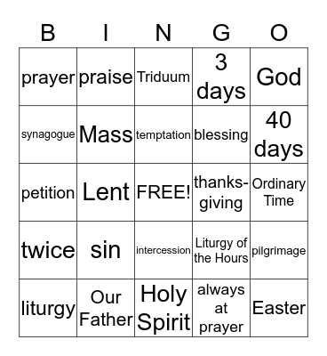 Chapter 10 Bingo Card