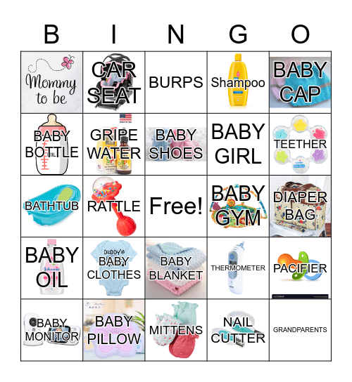 BABY SHOWER Bingo Card