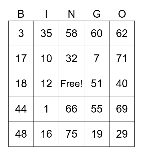 YT: JERICKO PUNZALAN Bingo Card