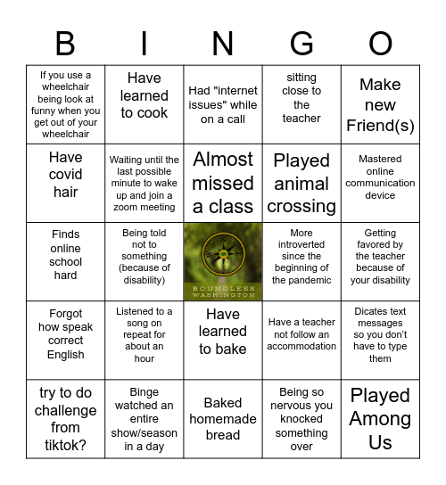 Boundless Bingo Card