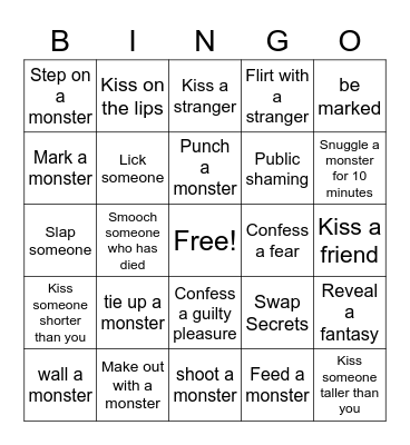 HUMAN-2 Bingo Card