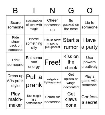 GOBLIN-1 Bingo Card