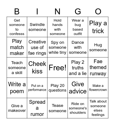FAE-1 Bingo Card