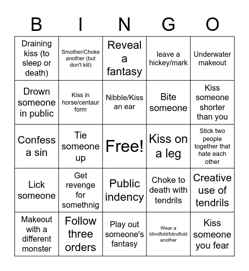 KELPIE-2 Bingo Card