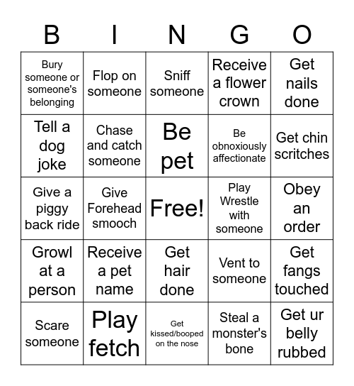 WEREWOLF-1 Bingo Card