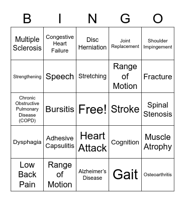 BINGO with FOX Bingo Card