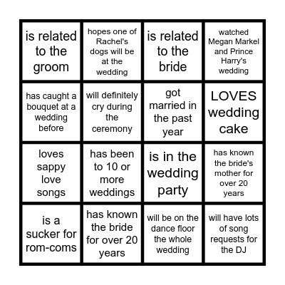 find someone who... Bingo Card