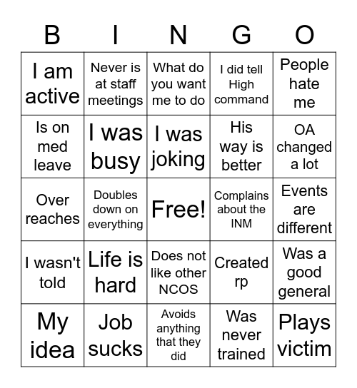 Vetty Bingo Card