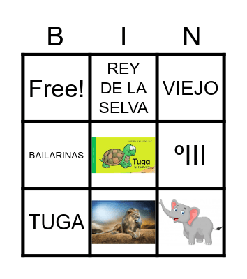LA SELVA DE LOS NUMEROS Bingo Card