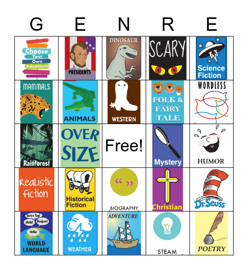 GENRES Bingo Card