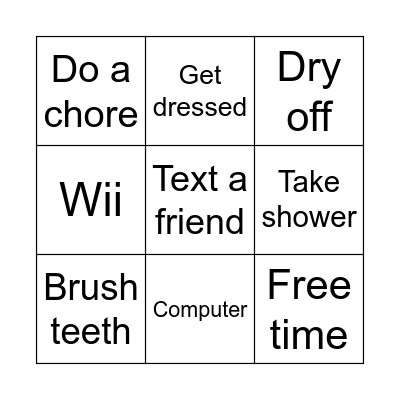 Today Bingo Card