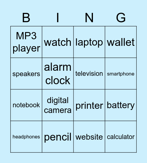 Count Nouns; A, An, Have, and Has | Go Fish! Bingo Card