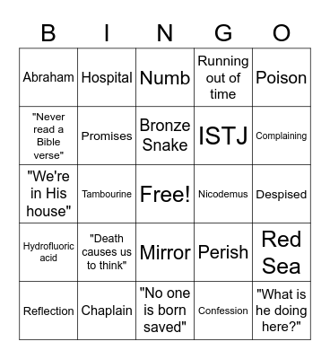 Message Tracker Bingo Card