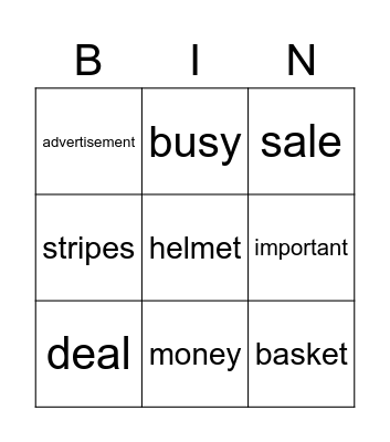 At the Bike Shop Bingo Card