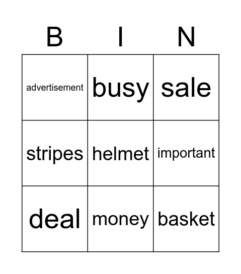 At the Bike Shop Bingo Card