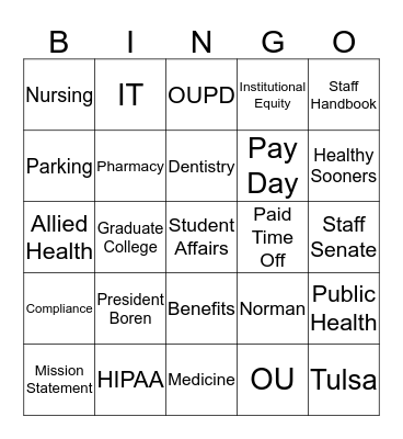 MyOU NEO  Bingo Card