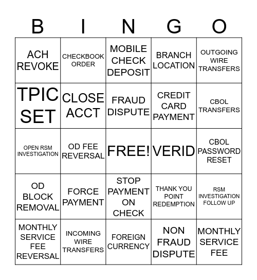 TEAM SCOGGINS Bingo Card