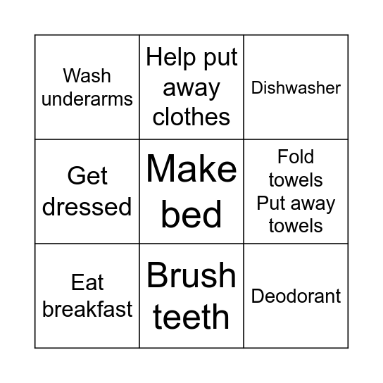 For today Bingo Card