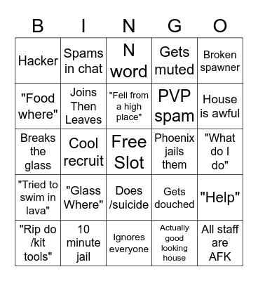 Ragnarok Proving Bingo Card