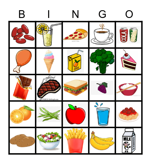 La Comida 5th Bingo Card