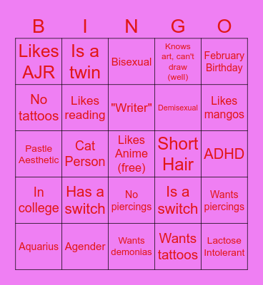 Beanie BINGO!! :D Bingo Card