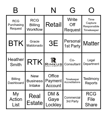 Southern Central Region Bingo Card